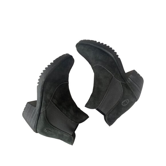 FLY London Leather Ankle Boots - Wote in Black EU 41 US 10 - Picture 5 of 16